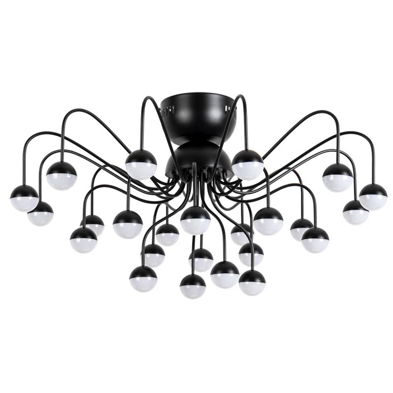 Потолочная люстра Vilelme Chandelier black Черный в Ульяновске | Loft Concept 