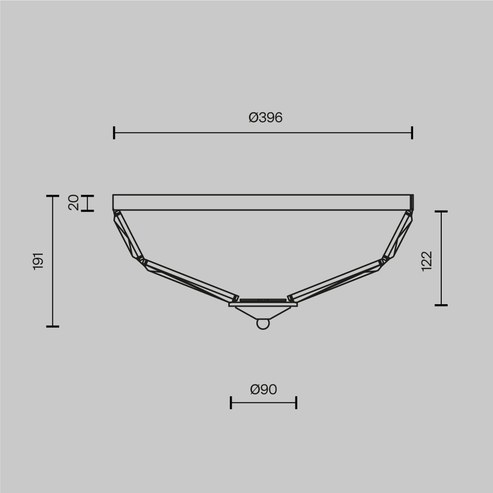 Потолочный светильник Facet E14х4 в Ульяновске