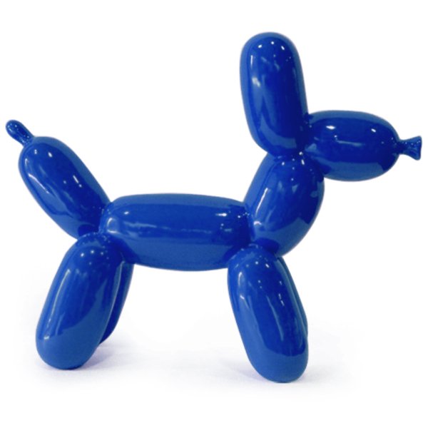 Статуэтка Jeff Koons Balloon Dog large Красный Черный Белый Желтый Синий в Ульяновске | Loft Concept 