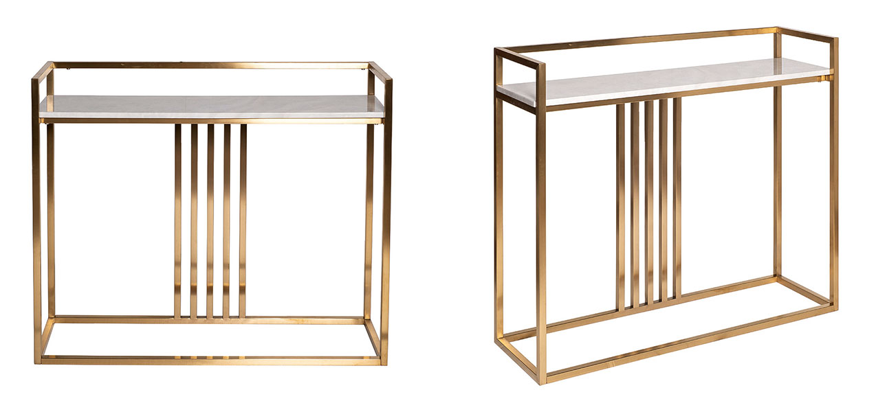 Консоль Nensi gold - фото