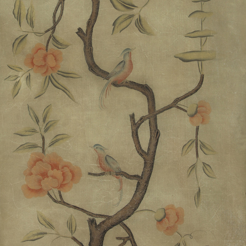 Обои ручная роспись Gustavian Tree of Life Special Colourway on brown Williamsburg Обои ручная роспись Gustavian Tree of Life Special Colourway on brown Williamsburg в Ульяновске | Loft Concept