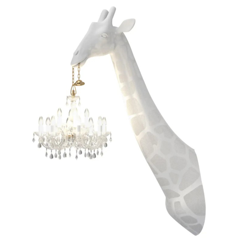 Бра белый жираф White Giraffe Wall Lamp Sconce Chandalier Белый в Ульяновске | Loft Concept 