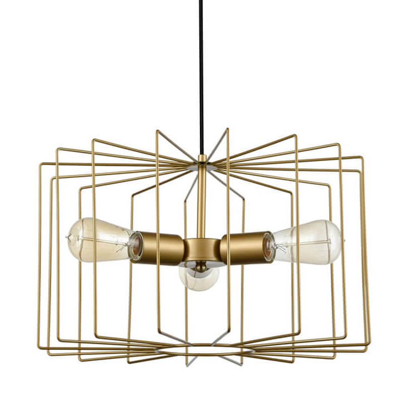 Люстра Cage Wire Color gold Золотой Люстра Cage Wire Color gold Золотой в Ульяновске | Loft Concept