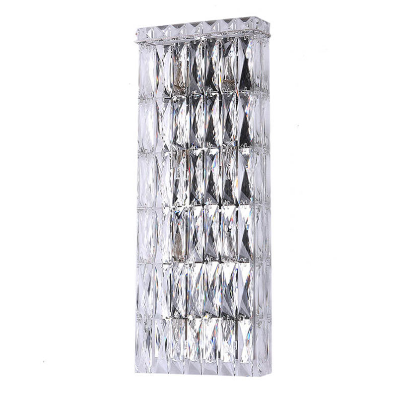 Бра Crystal Regena Chrome Wall Lamp 8 Хром Прозрачный (Transparent) в Ульяновске | Loft Concept 