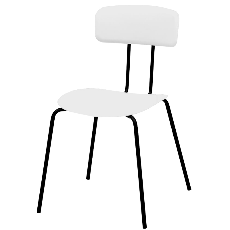 Стул Tyler Loft Stool White Белый Черный в Ульяновске | Loft Concept 