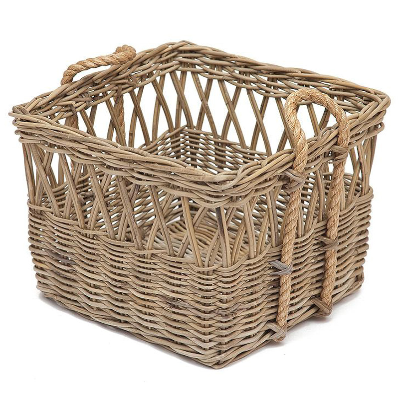 Корзина из ротанга Rattan Wicker Basket Древесина в Ульяновске | Loft Concept 