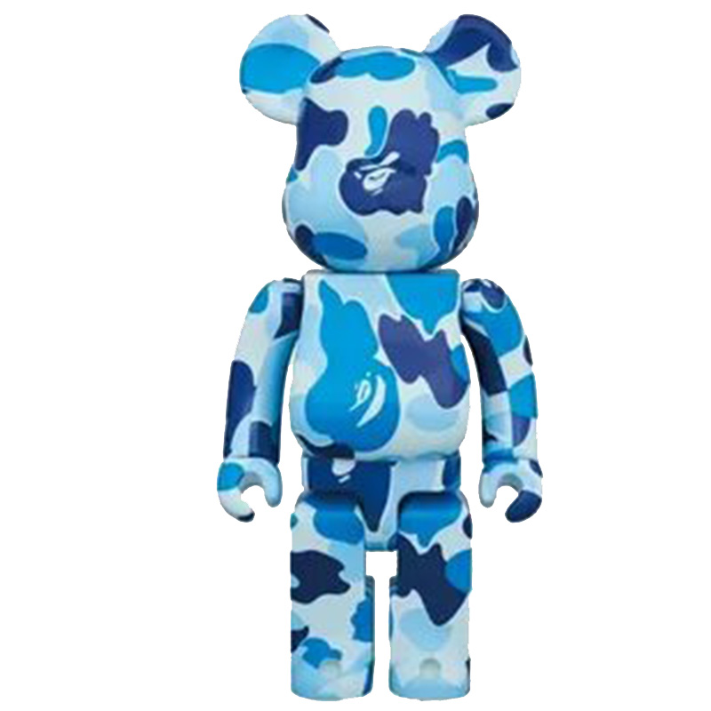 Статуэтка Bearbrick Camouflage Blue Синий Голубой Статуэтка Bearbrick Camouflage Blue Синий Голубой в Ульяновске | Loft Concept
