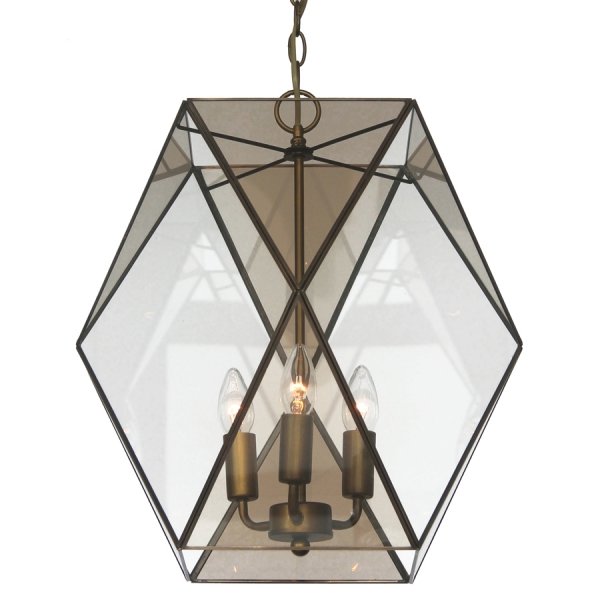 Подвесной светильник Rombius Pendant large III brandy glass Темная бронза винтаж в Ульяновске | Loft Concept 