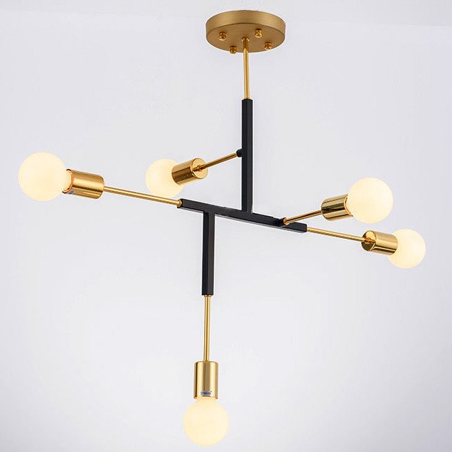 Светильник CLIFF SUSPENSION LAMP black Золотой Черный Светильник CLIFF SUSPENSION LAMP black Золотой Черный в Ульяновске | Loft Concept