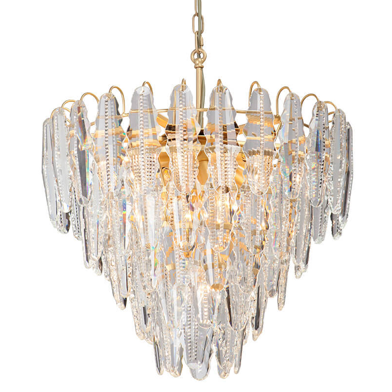 Люстра Maogan Textured Chandelier Золотой Прозрачный (Transparent) в Ульяновске | Loft Concept 