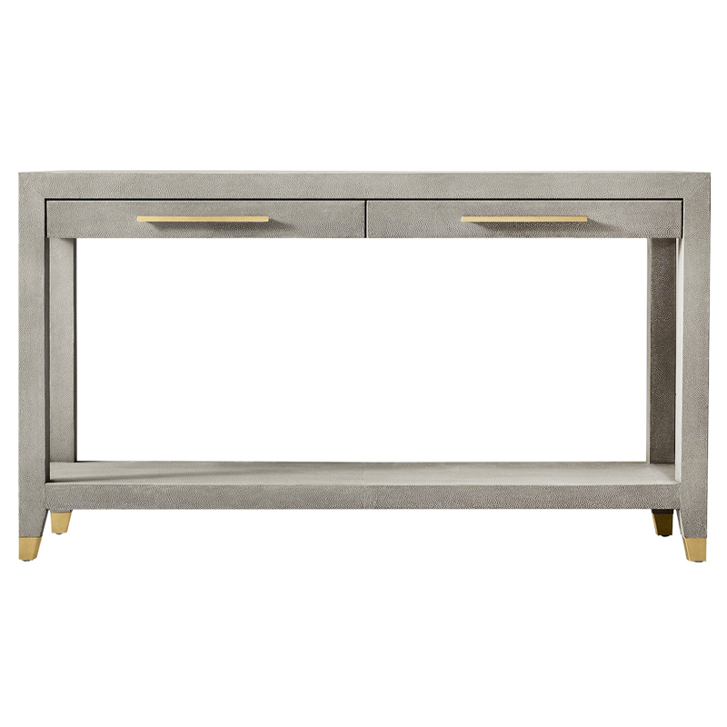 Charles Stingray Texture Console Grey Консоль скат Золотой Серый в Ульяновске | Loft Concept 