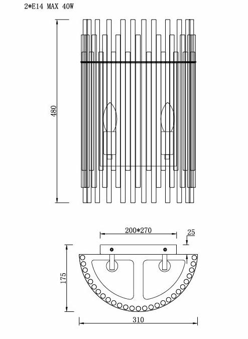 Бра Nembus Chromium Sconces в Ульяновске