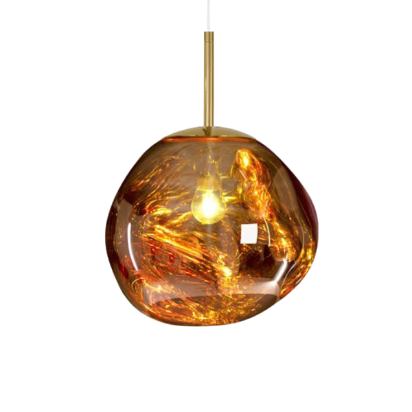 Подвесной светильник Tom Dixon Melt Pendant Gold Золотой Янтарь (Amber) в Ульяновске | Loft Concept 