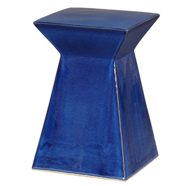 Керамический табурет Upright Garden Stool - Blue Синий в Ульяновске | Loft Concept 