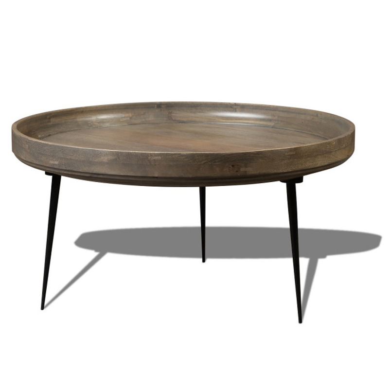 Кофейный стол Davidson Coffee Table platinum 40 Серый Черный в Ульяновске | Loft Concept 