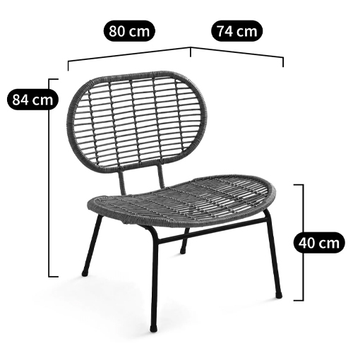 Садовое кресло из искусственного ротанга Mills Rattan Wicker Chair в Ульяновске