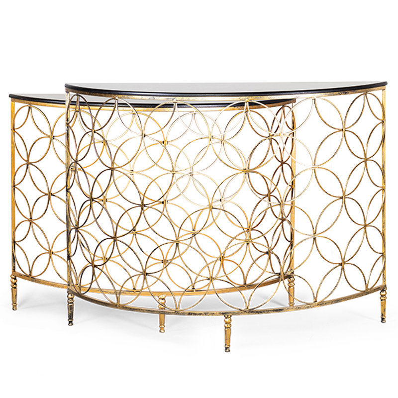 Комплект консолей Gold Lace Console Золотой Комплект консолей Gold Lace Console Золотой в Ульяновске | Loft Concept