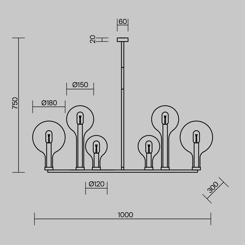 Люстра подвесная Status Е14 в Ульяновске