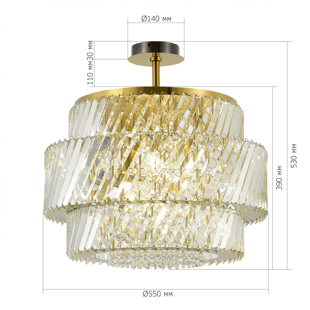 Потолочный светильник в классическом обрамлении Light Connoisseurs Beauty в Ульяновске