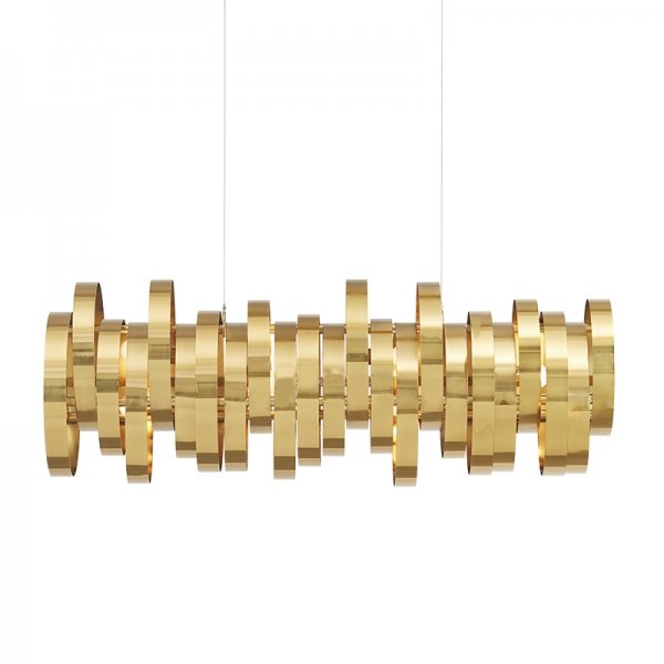 Люстра Brass Belts Chandelier Латунь в Ульяновске | Loft Concept 