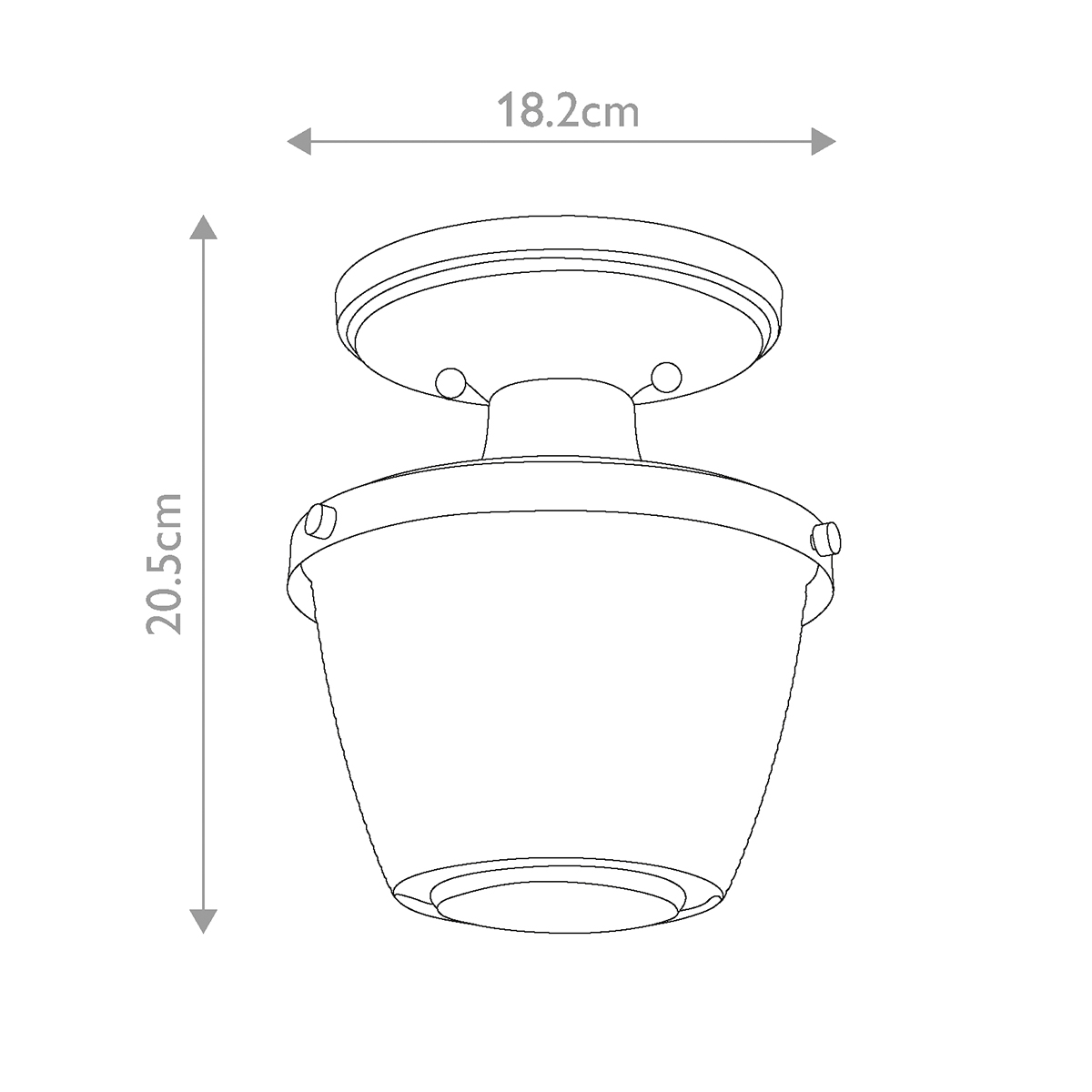 Потолочный светильник для ванных комнат с плафоном из прессованного фактурного стекла Quoizel в Ульяновске
