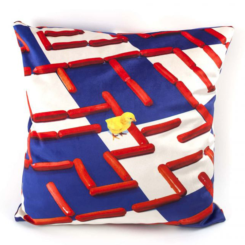 Подушка Seletti Cushion Labyrinth Мульти в Ульяновске | Loft Concept 