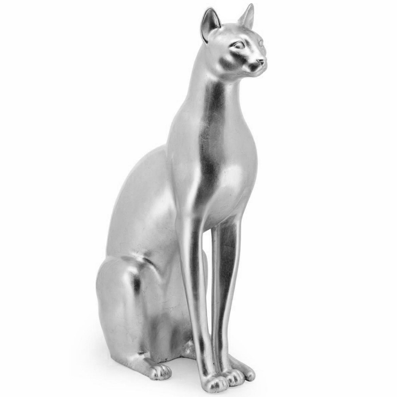 Статуэтка Abhika Egyptian Cat Silver Серебряный в Ульяновске | Loft Concept 