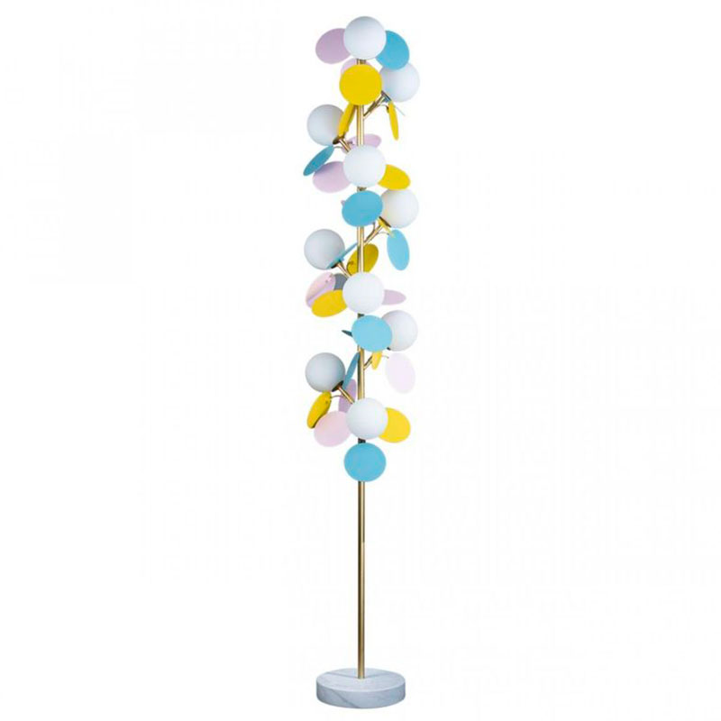 Торшер MATISSE Floor Lamp multicolor Мульти Золотой Белый в Ульяновске | Loft Concept 