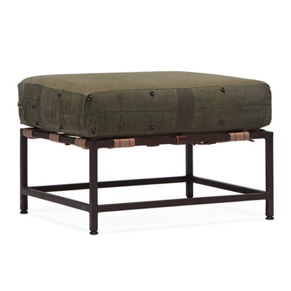 Оттоманка  Olive Military Fabric Ottoman Оливковый в Ульяновске | Loft Concept 