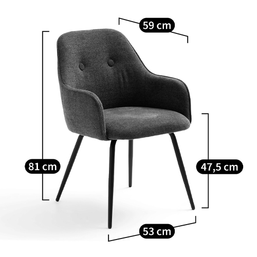 Кресло обеденное на металлических ножках Mazzi Chair в Ульяновске