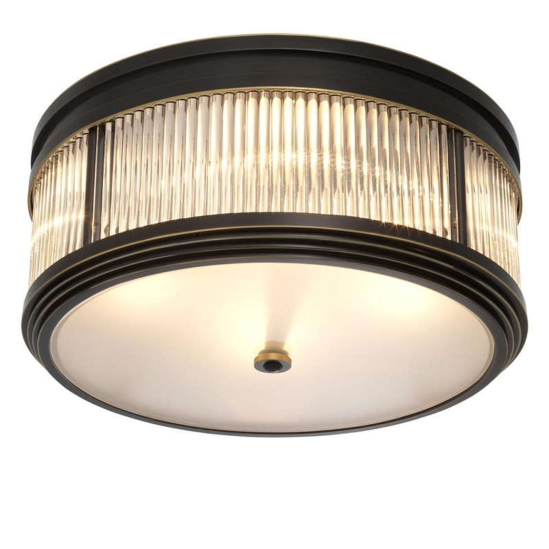 Потолочный светильник Темная бронза Dark bronze Disk Ceiling Lamp Темная бронза Прозрачное Стекло Потолочный светильник Темная бронза Dark bronze Disk Ceiling Lamp Темная бронза Прозрачное Стекло в Ульяновске | Loft Concept