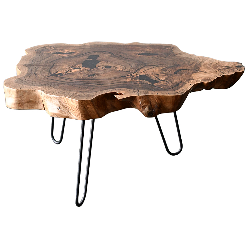 Кофейный стол Rohan Industrial Metal Rust Coffee Table Коричневый Черный в Ульяновске | Loft Concept 