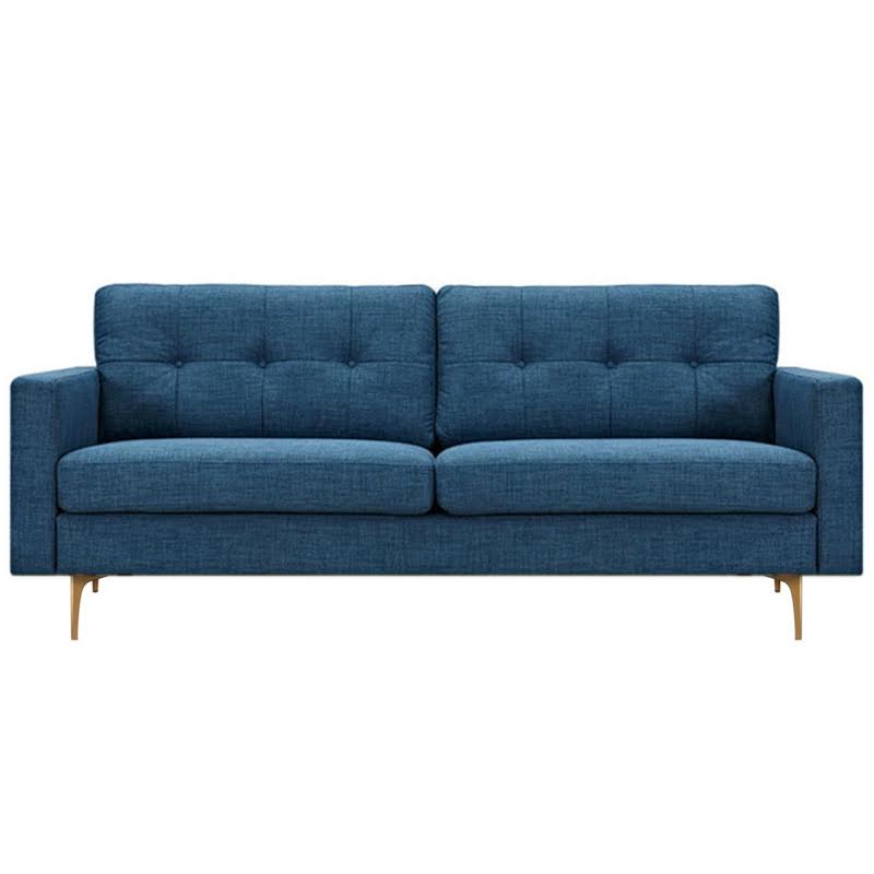 Диван Stone Blue Greta Sofa Диван синий лен Синий в Ульяновске | Loft Concept 