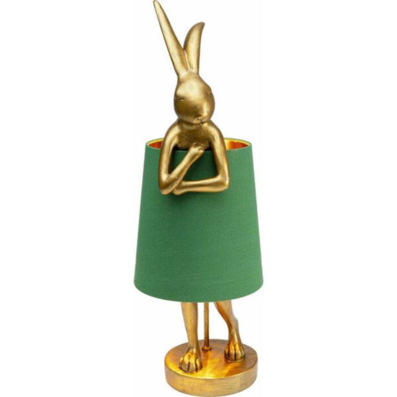 Настольная лампа Golden Hare/ green lampshade Золотой Зеленый в Ульяновске | Loft Concept 