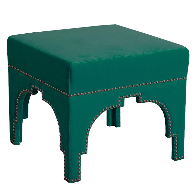 Raelynn Velvet Ottoman Изумрудный в Ульяновске | Loft Concept 