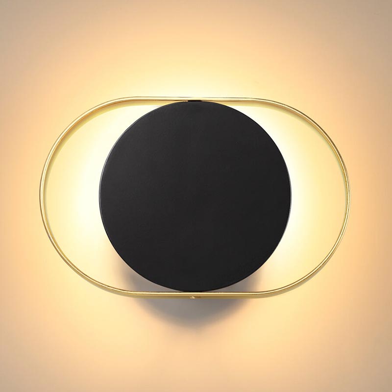 Бра Globo Ocular Sconce Oval Black Золотой Черный в Ульяновске | Loft Concept 