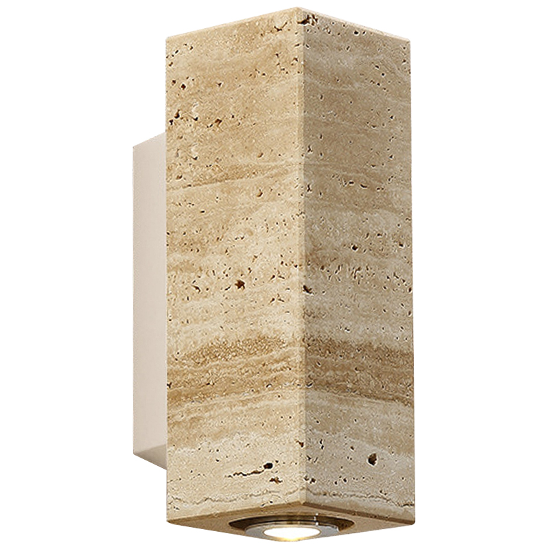 Бра Travertine Spot Wall Lamp Бежевый Песочный Белый в Ульяновске | Loft Concept 