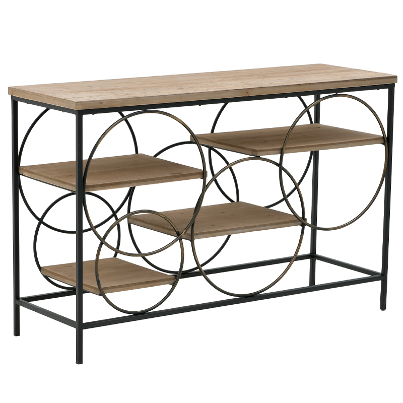 Консоль Circles Loft Console Черный Бежево-серый в Ульяновске | Loft Concept 