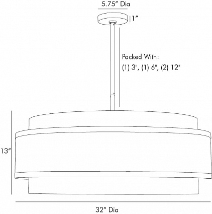 Люстра Arteriors UTTERSON CHANDELIER в Ульяновске