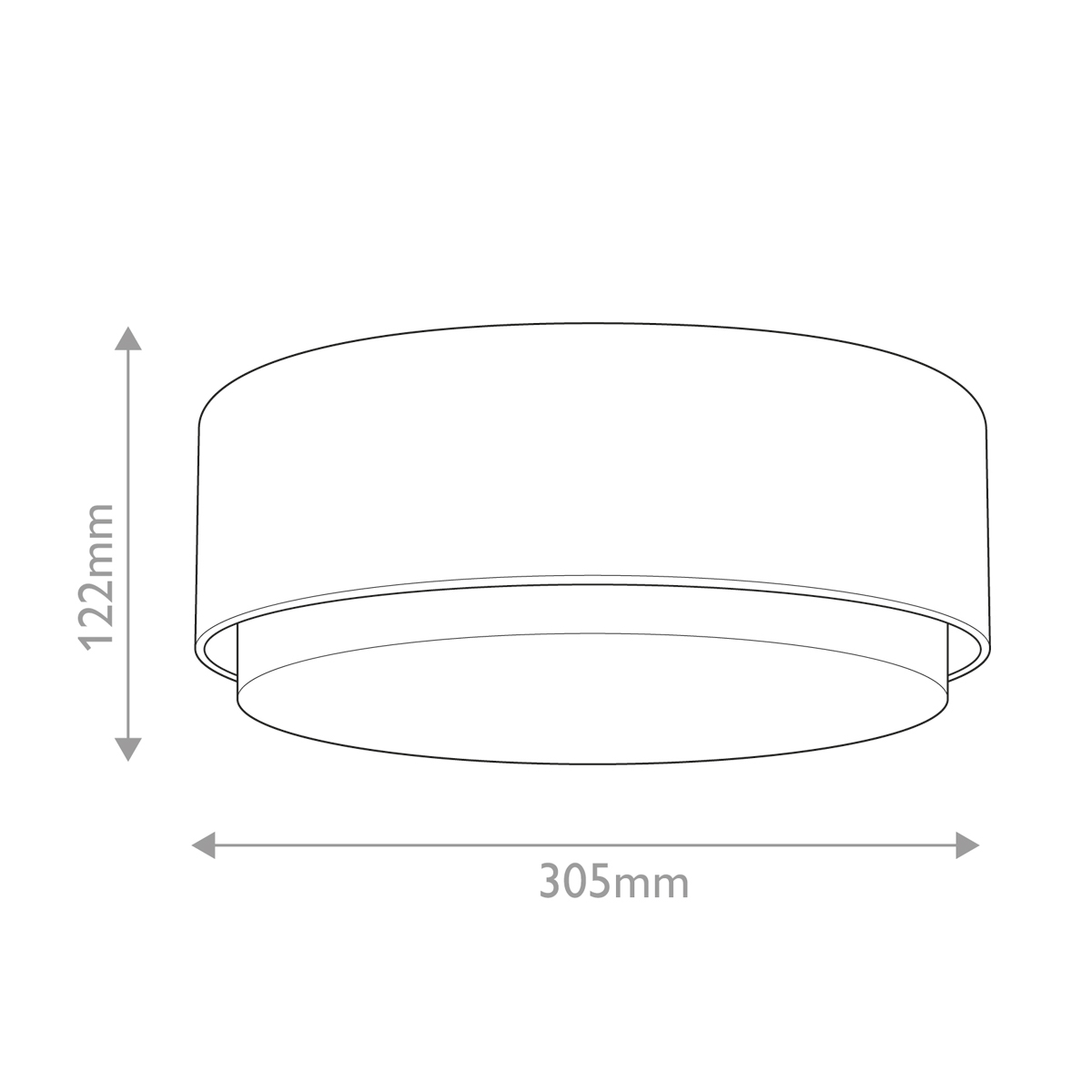 Потолочный светильник круглой формы с белым матовым плафоном Hinkley в Ульяновске