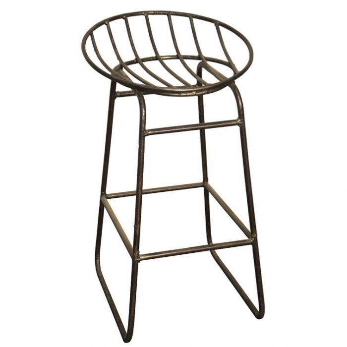 Барный стул Industrial Iron Grille Bar Stool Латунь в Ульяновске | Loft Concept 