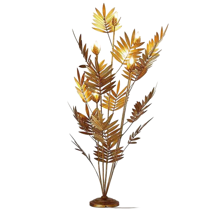 Торшер Palm Leaves Gold Las Palmas Floor Lamp Золотой в Ульяновске | Loft Concept 