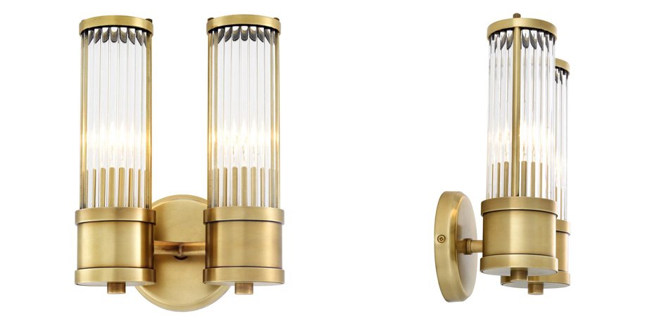 Бра Wall Lamp Claridges Dual Brass - Loft-Concept в Ульяновске