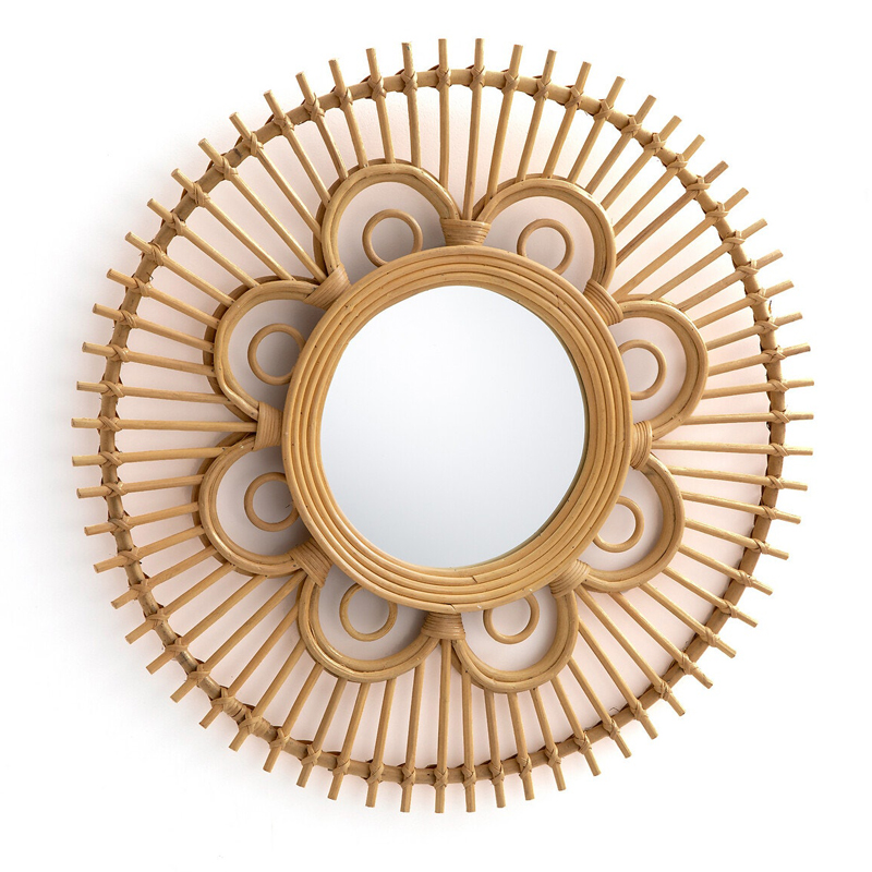 Зеркало Mirror Rattan Round D65  в Ульяновске | Loft Concept 