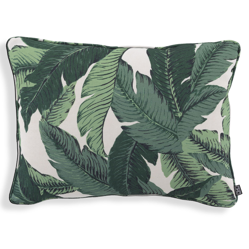 Подушка Eichholtz Pillow Mustique s Белый Зеленый в Ульяновске | Loft Concept 