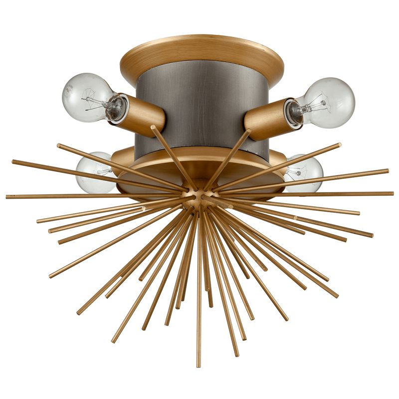 Потолочный светильник Hedgehog Brass Chandelier Латунь в Ульяновске | Loft Concept 