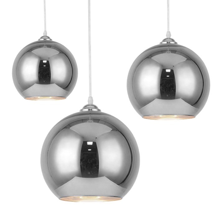 Подвесной светильник SILVER mirror shade modern pendant Хром в Ульяновске | Loft Concept 