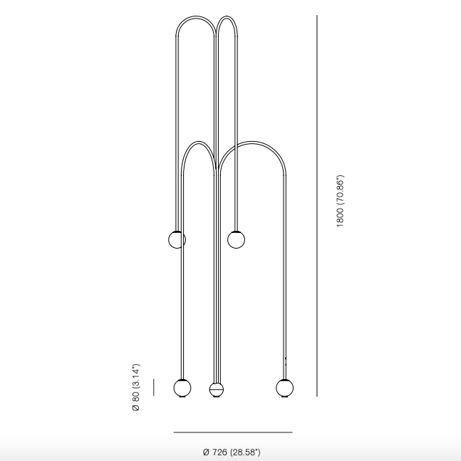 Торшер Michael Anastassiades Fontana Amorosa Crossette в Ульяновске