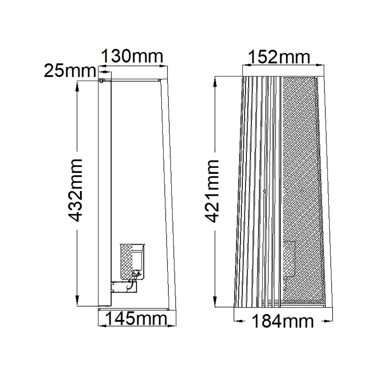 Бра с черными вертикальными линиями Kichler в Ульяновске