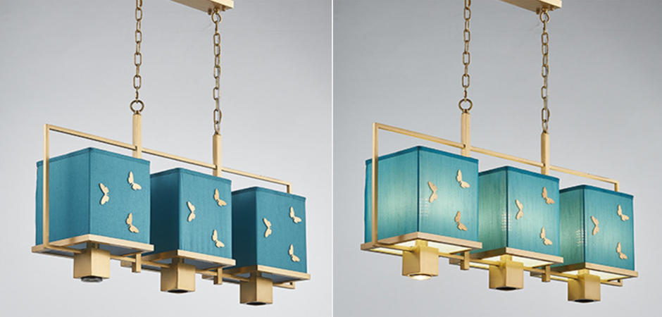 Люстра с бабочками Butterflies Blue Background Chandelier - фото №4